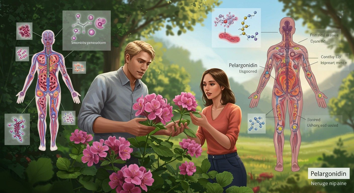 A pelargonidin erős antioxidáns, javítja a tápanyagok felszívódását.