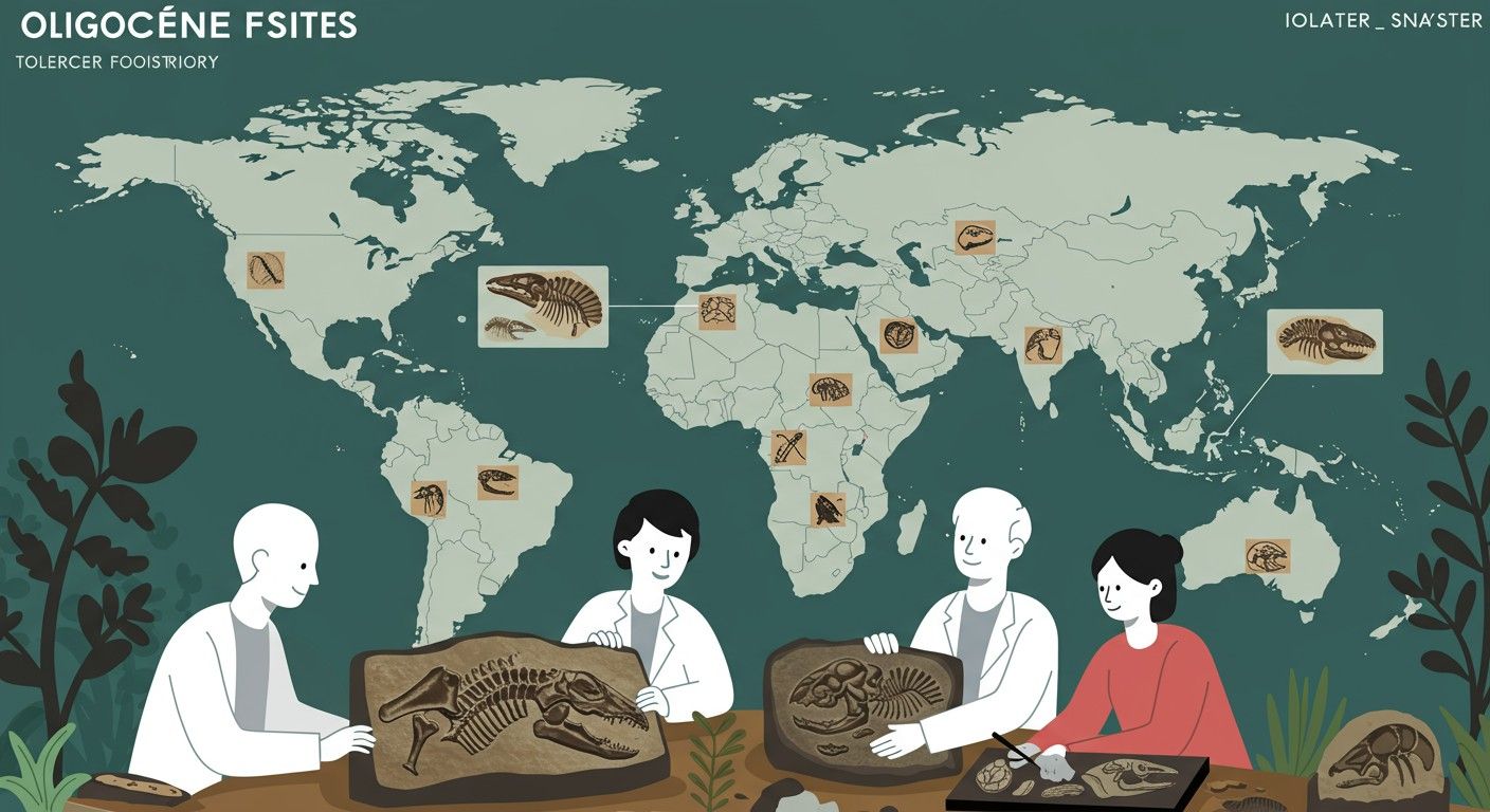 Az oligocén fő lelőhelyei közt szerepel a Kárpátok.