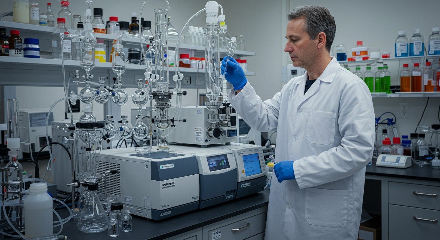 A gázkromatográfia és tömegspektrometria kombinációja precíz analízist nyújt.