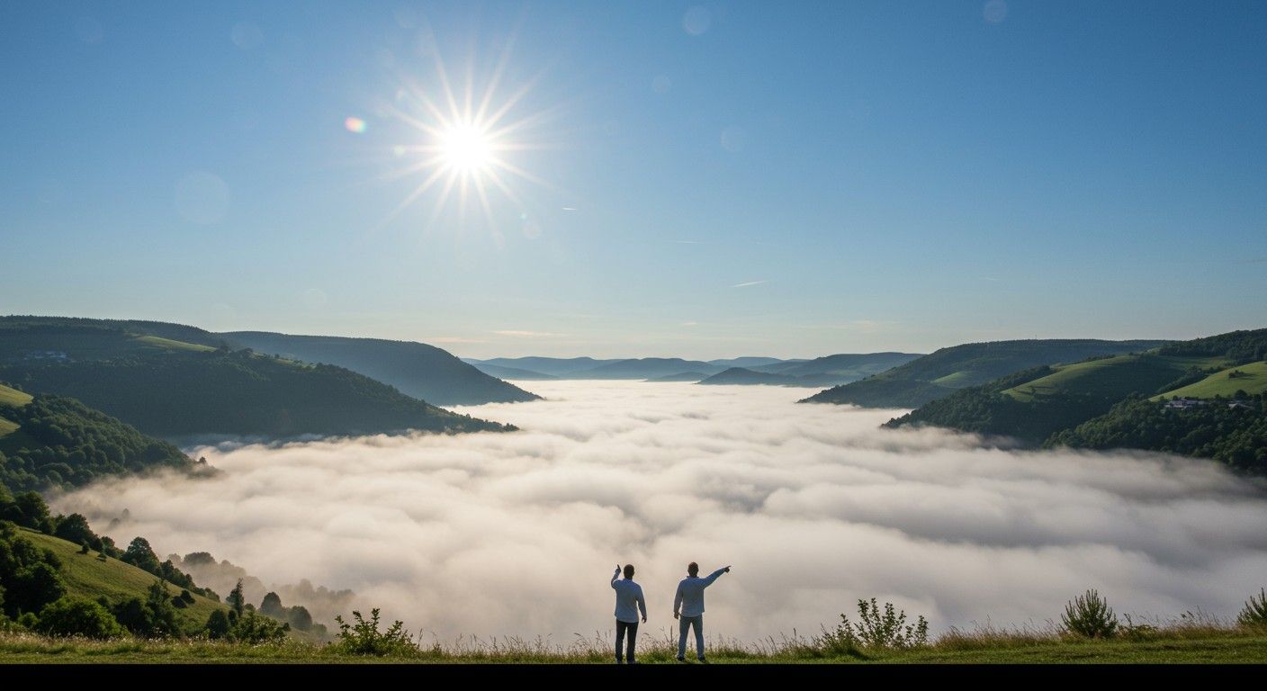 A hőmérsékleti inverzió kedvez a radiációs köd kialakulásának.