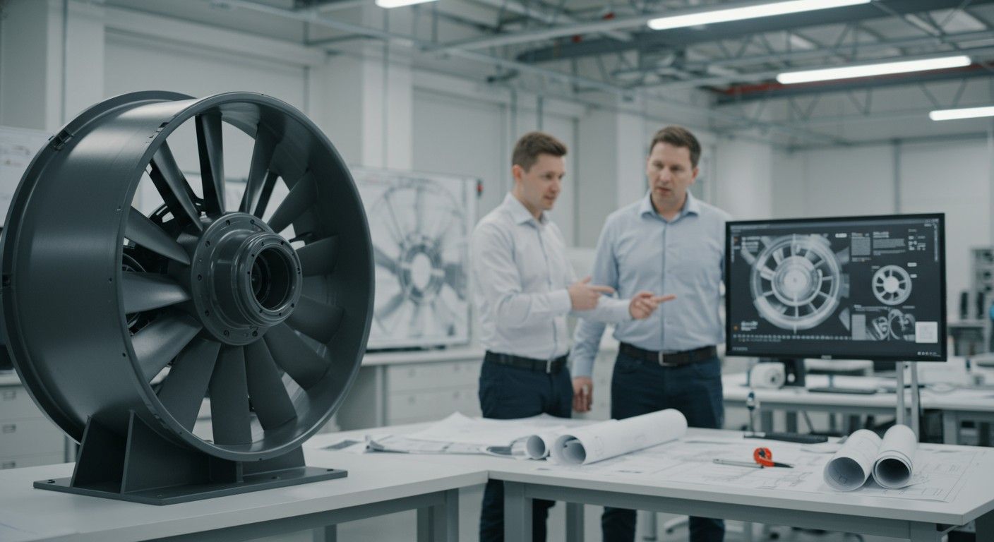 A digitális vezérlés növeli a radiális ventillátorok hatékonyságát.