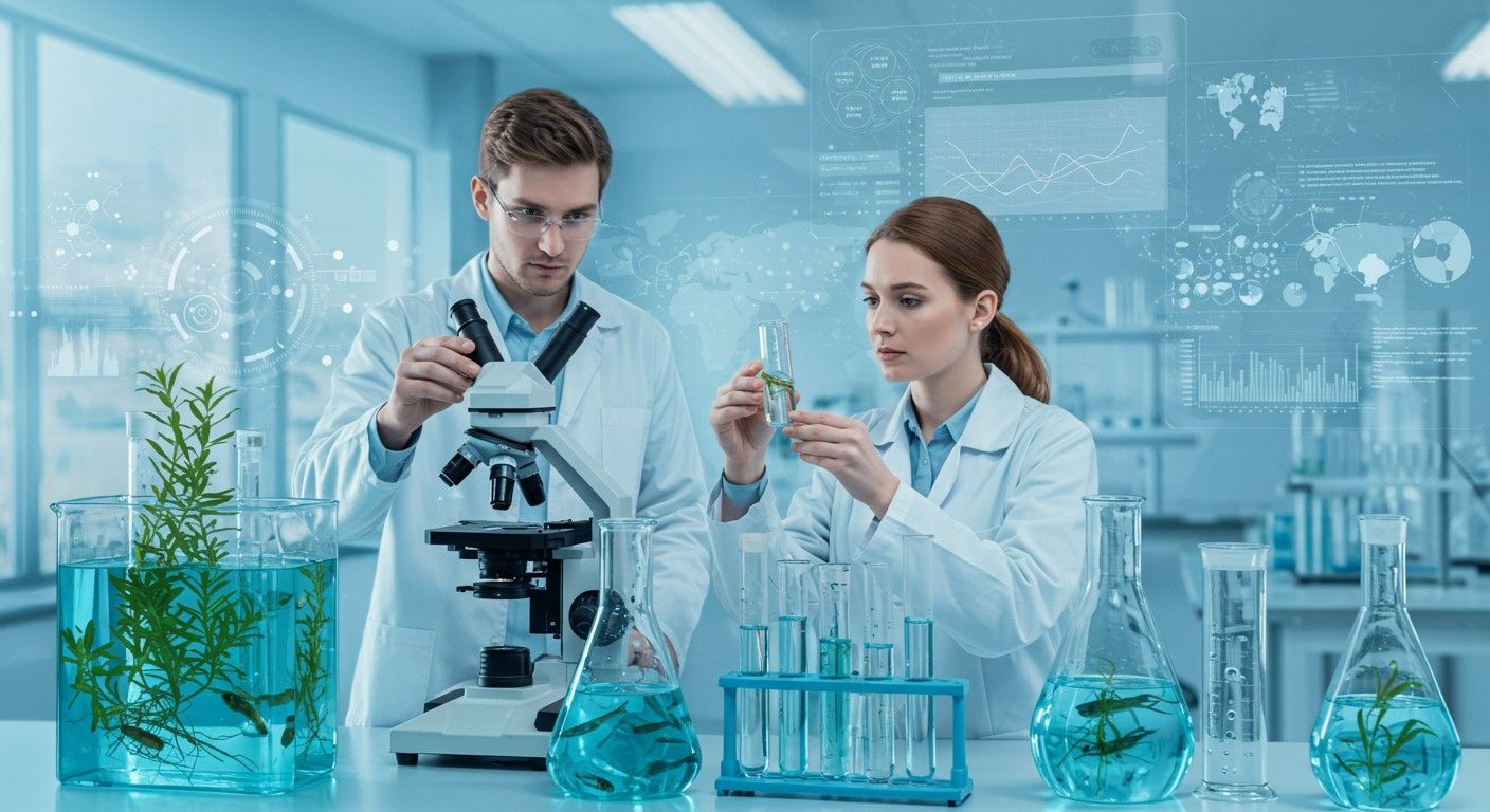 A mikroműanyagok hatásai sürgető kutatási terület az ökotoxikológiában.