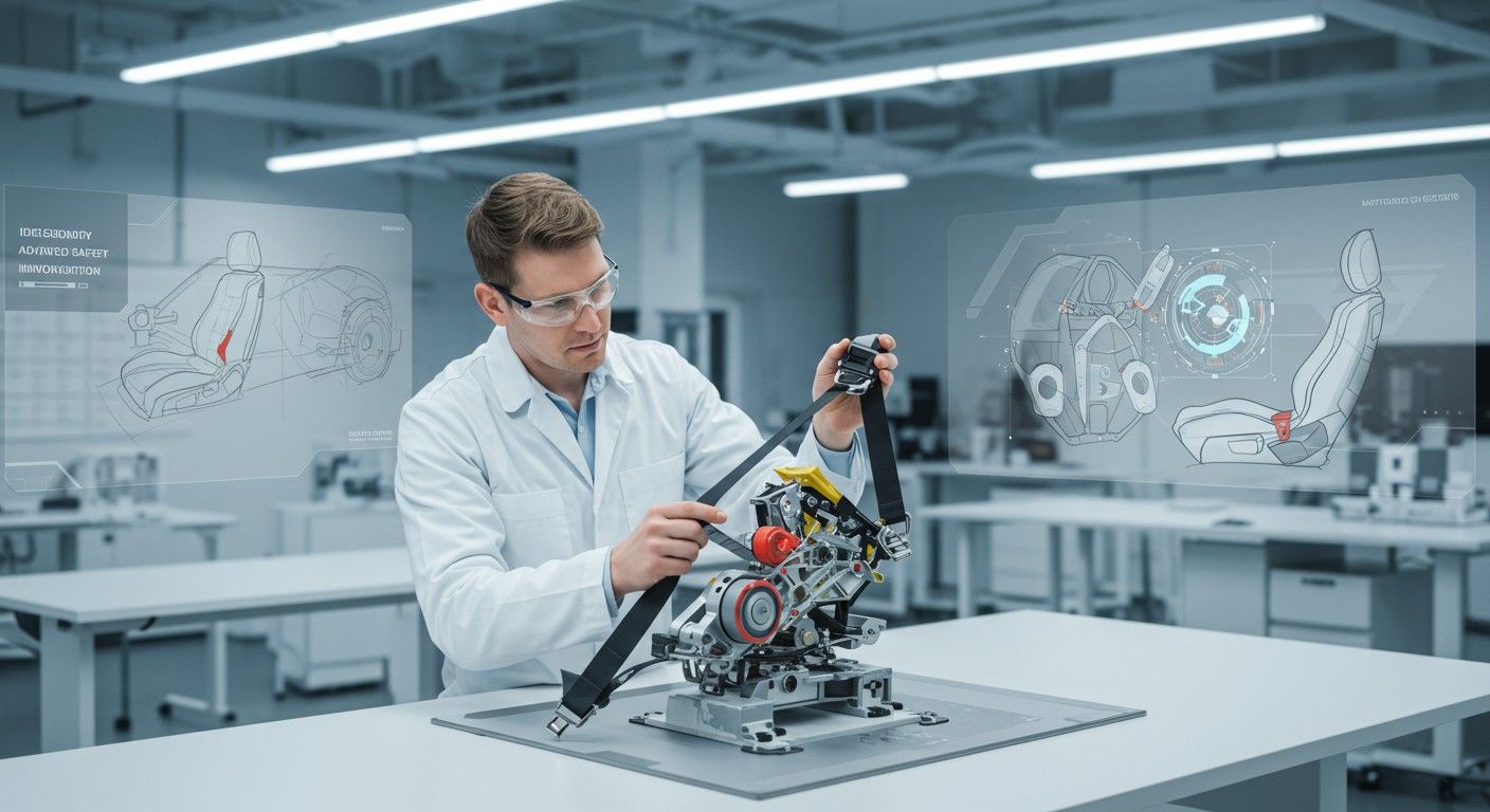 A jövő övfeszítői automatikus alkalmazkodással növelik a biztonságot.