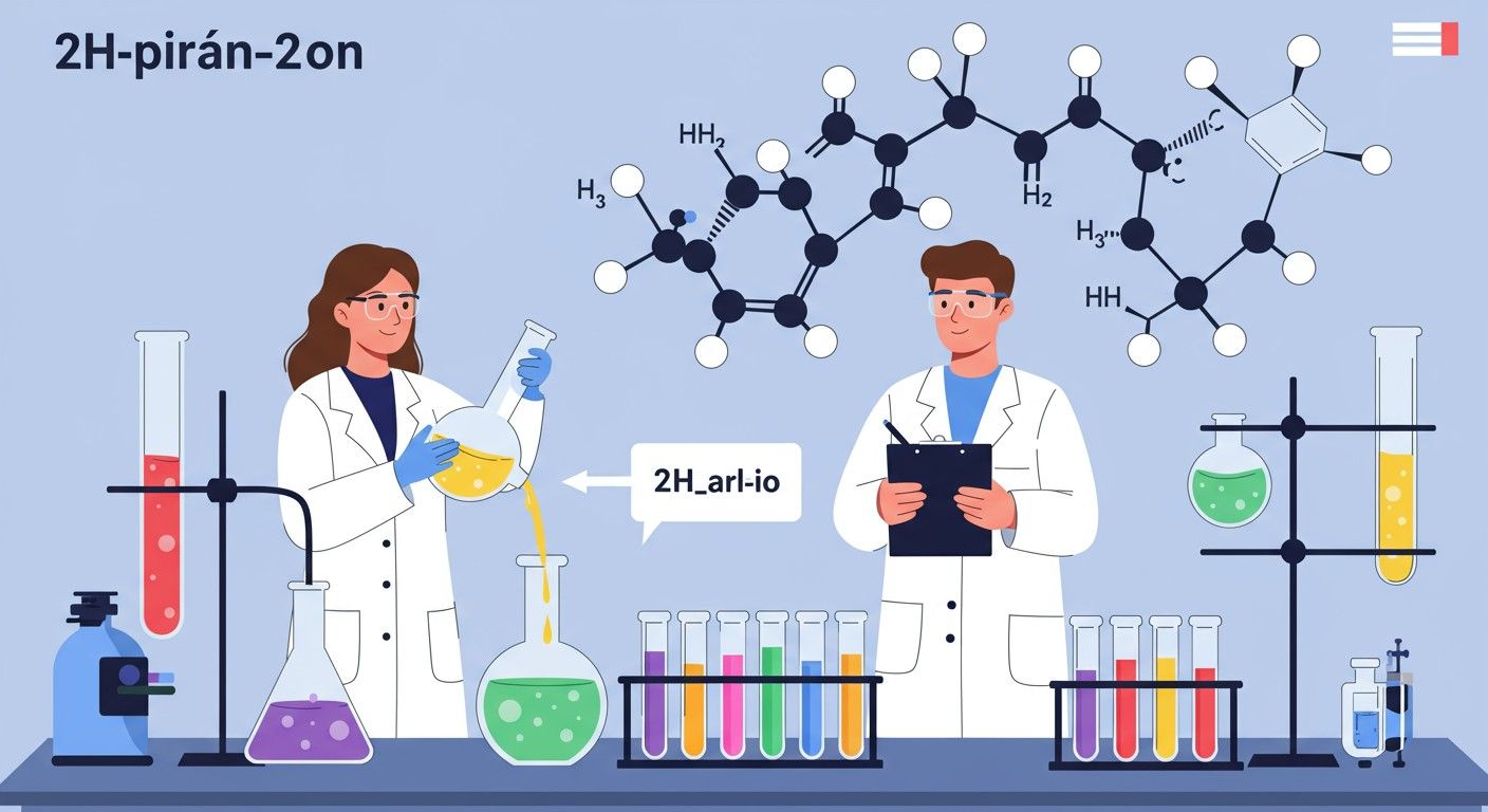A 2H-pirán-2-on reaktivitását befolyásolja a kettős kötések jelenléte.
