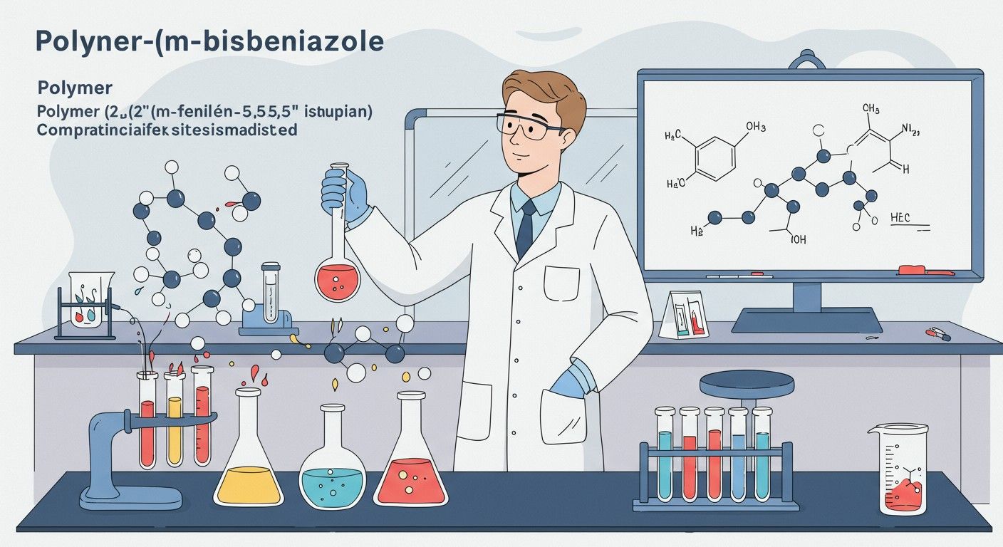 A poli[2,2'-(m-fenilén)-5,5'-bisbenzimidazole] kiváló hőstabilitással bír.