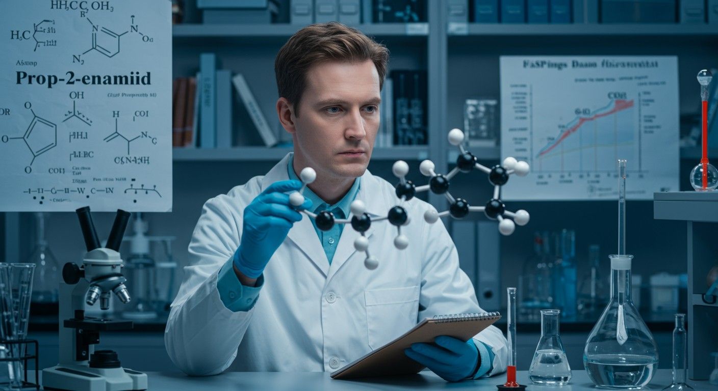 A Prop-2-énamid potenciális alkalmazása a gyógyszeriparban.