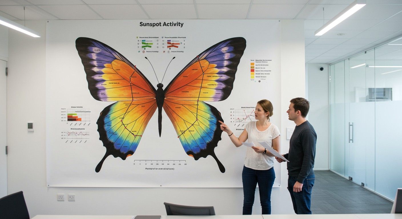 A pillangódiagram a napfény aktivitását szemlélteti.