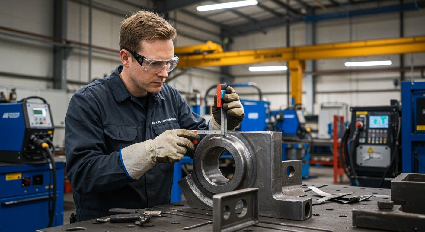 A minőségellenőrzés kulcsfontosságú az ömlesztőhegesztés során.