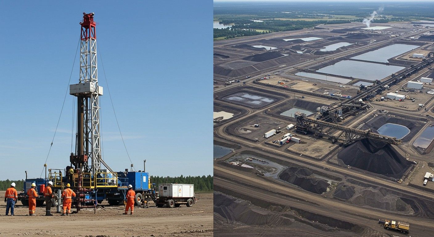 A hagyományos kőolajhoz képest az olajhomok kitermelése energiáigényes.