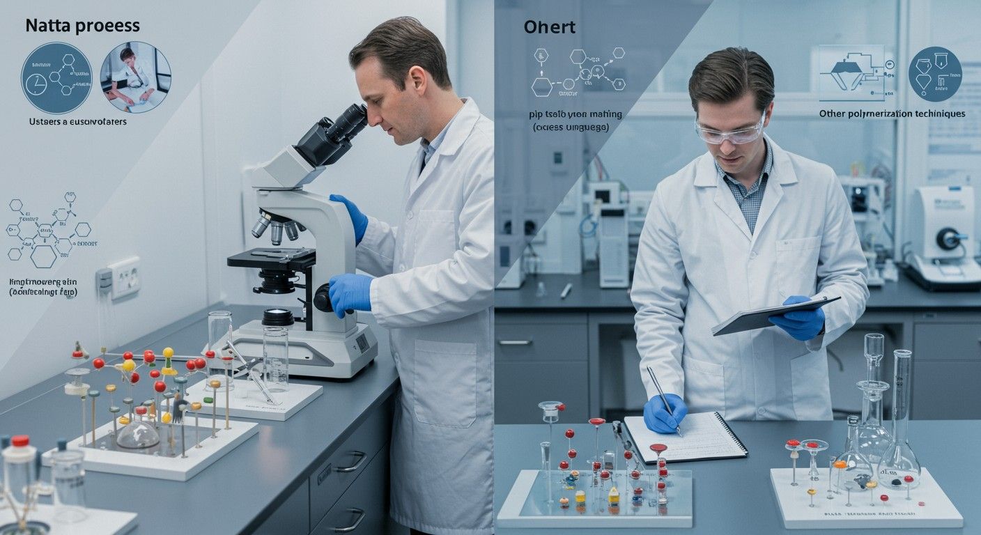 A Natta-eljárás nagyobb kontrollt biztosít a polimerek felett.