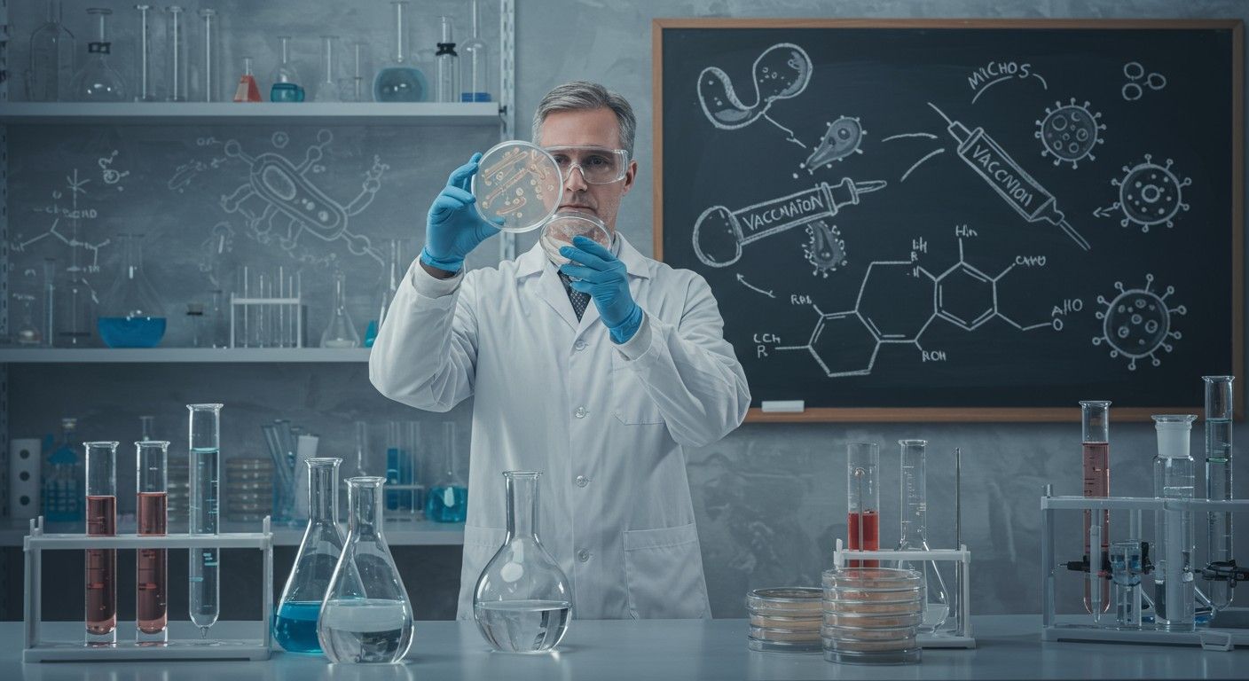 Pasteur felfedezései megalapozták a mikrobiológia tudományát.