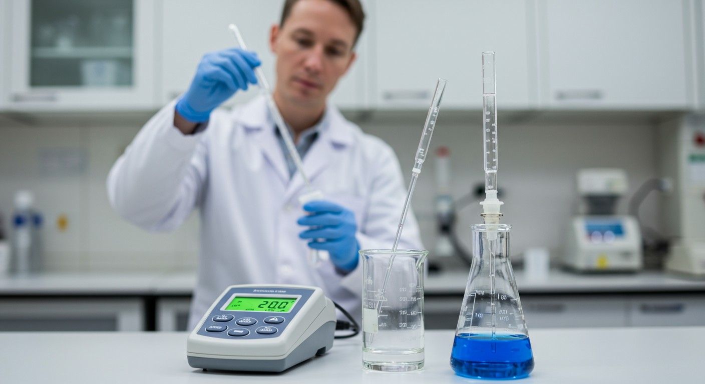 A potenciometriás titrálás pontosan mérhető ionkoncentrációt biztosít.