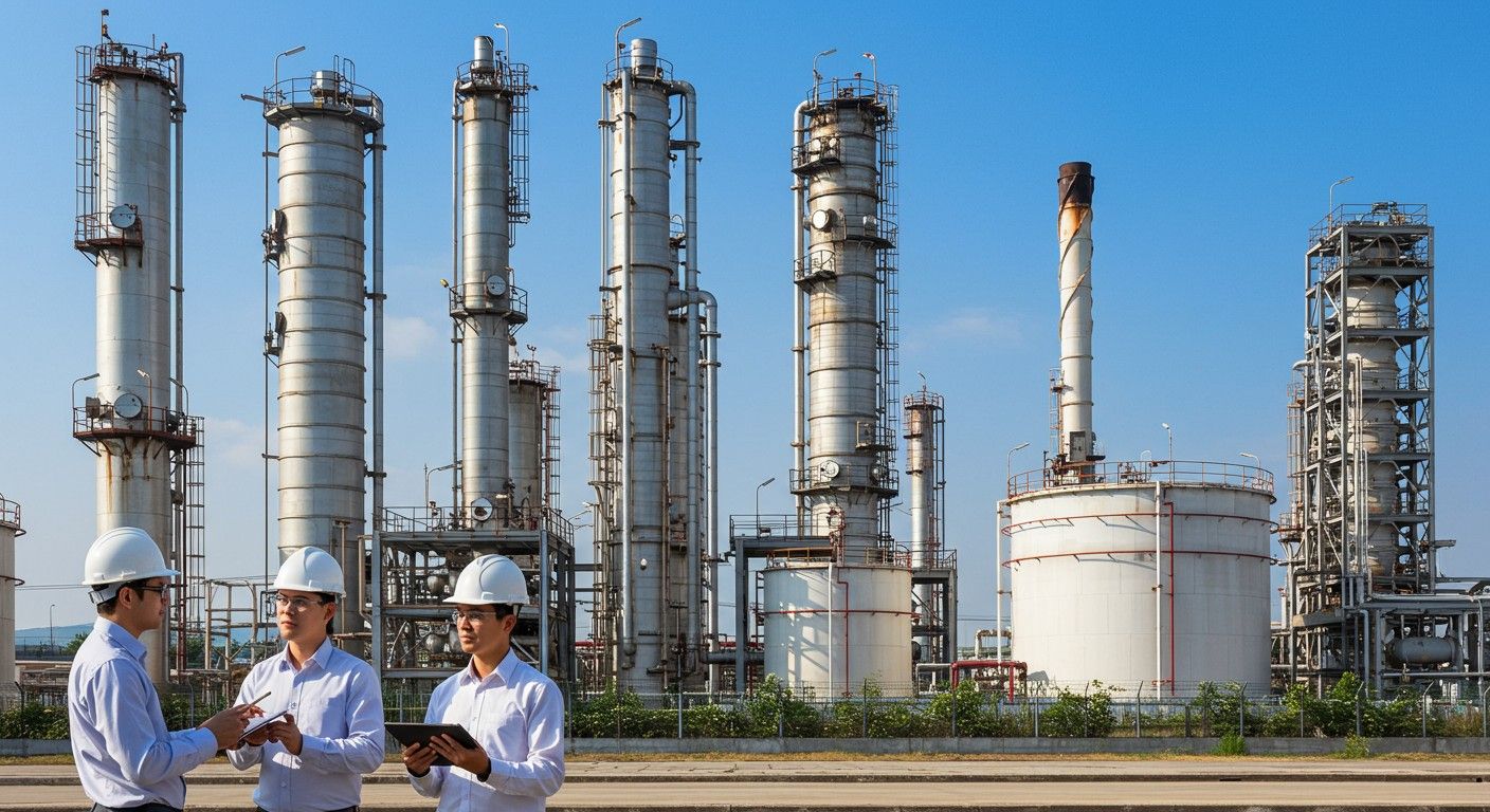 A kőolajfinomítás során különböző energiahordozók keletkeznek.