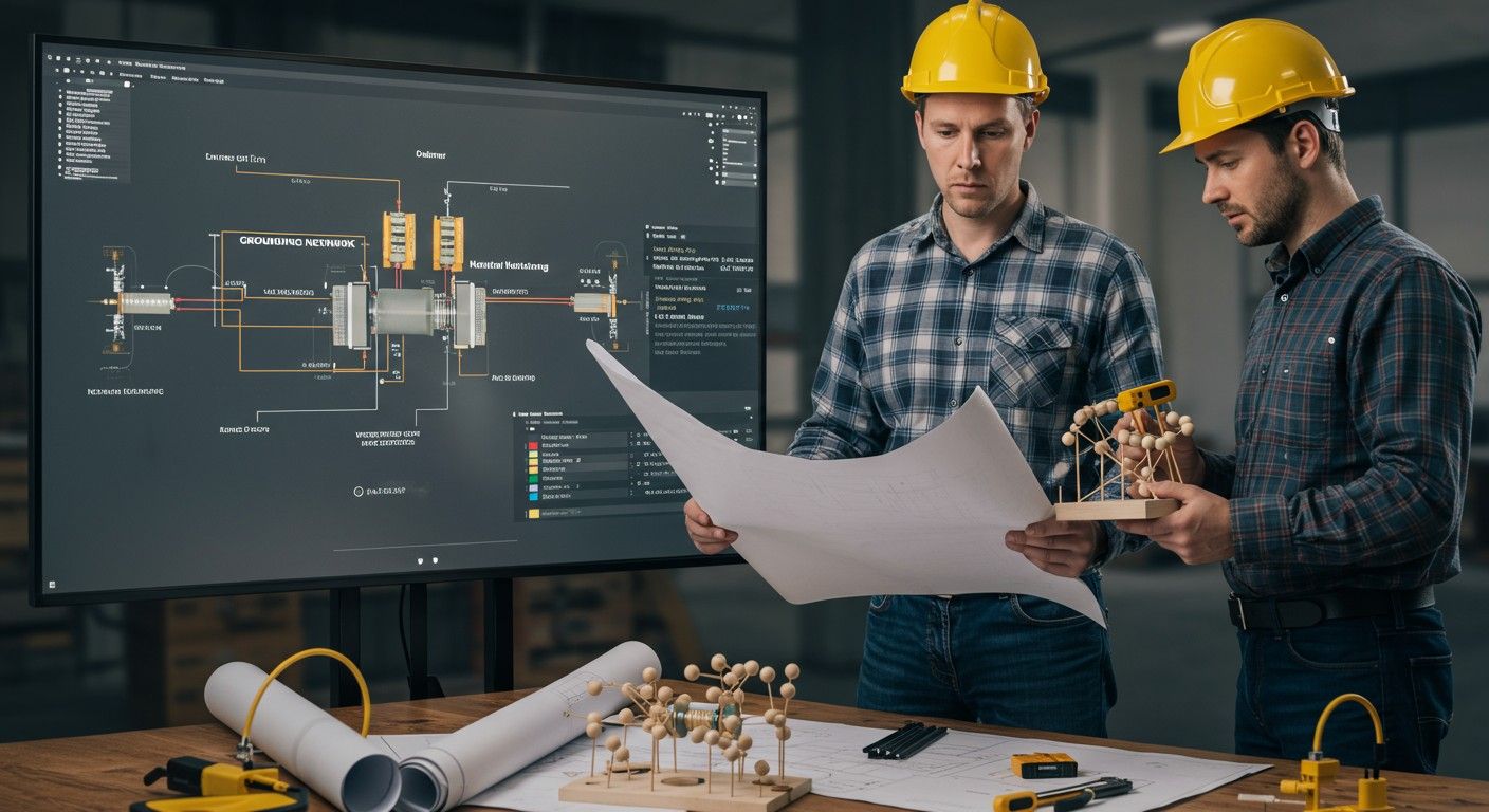 A nullavezető-integrált földelőhálózat növeli a biztonságot és megbízhatóságot.