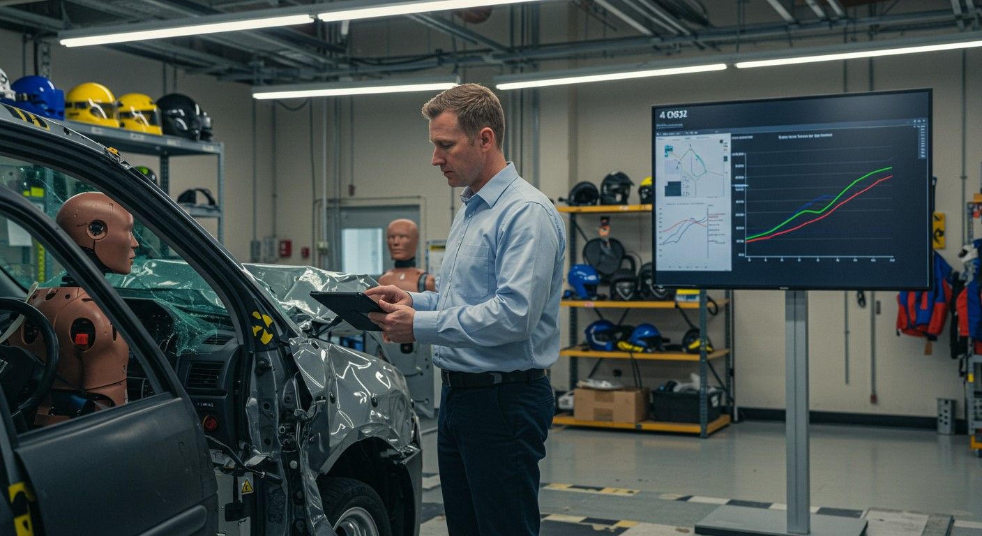 A töréstesztek kulcsszerepet játszanak a járművek biztonságában.