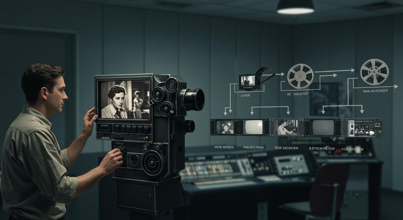 A pan-and-scan technika a filmvetítés digitalizálásának válasza.