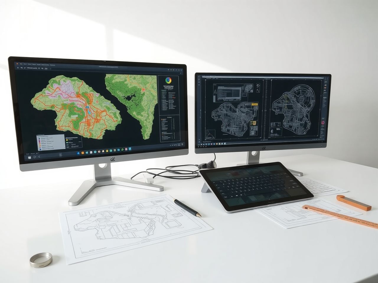 A GIS és CAD rendszerek forradalmasítják a precíz területmérést.