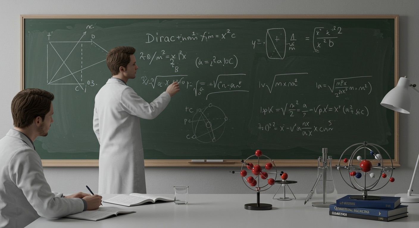 A Dirac-egyenlet a fermionok spinjét magyarázza meg.