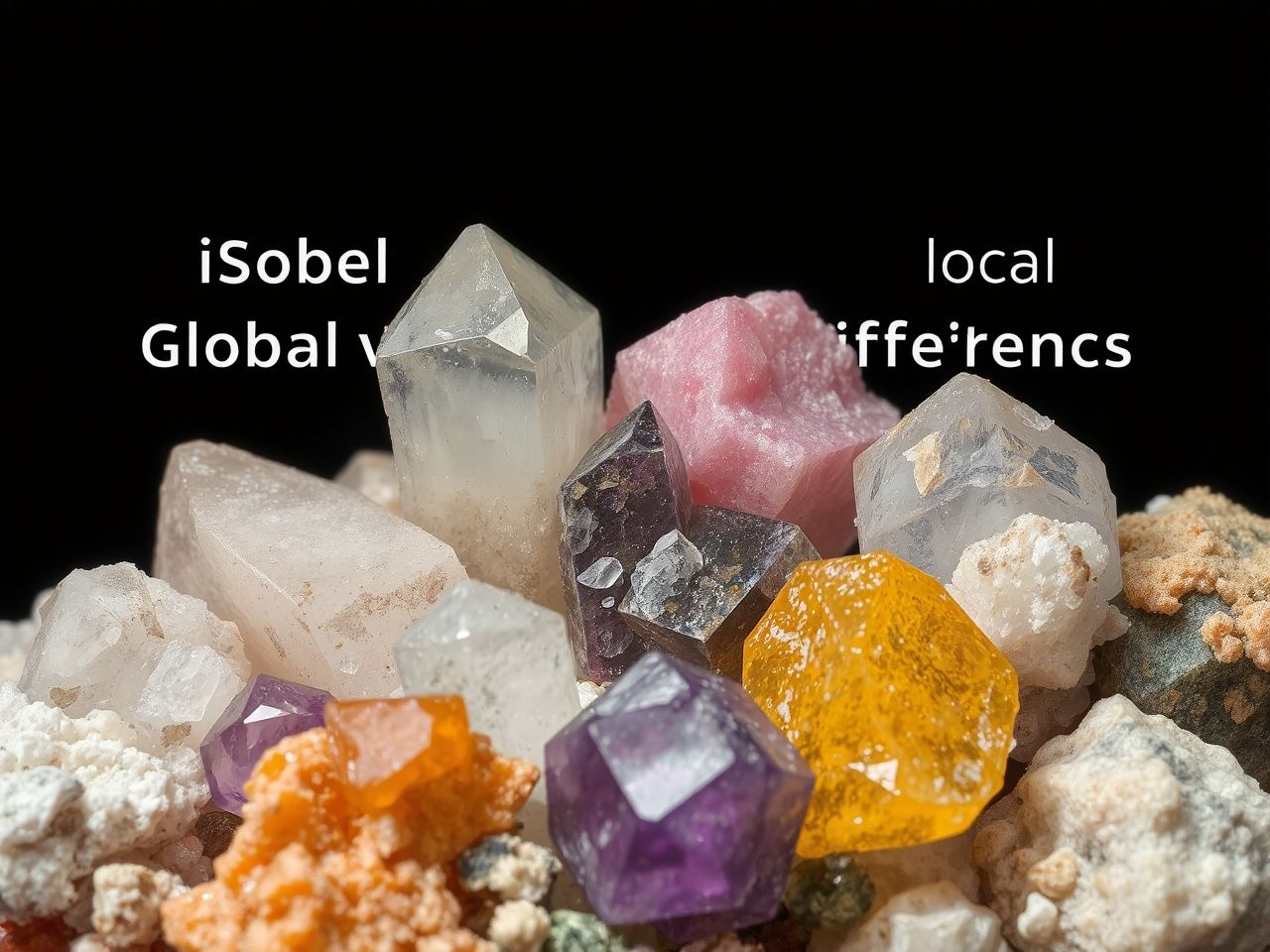 A globális eltérések az izotópok földrajzi eredetét jelzik.