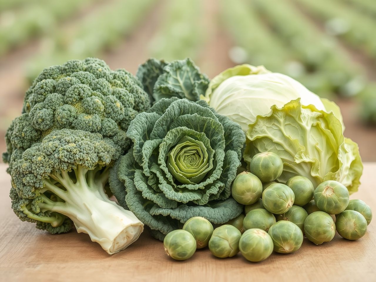 A keresztesvirágú zöldségek szulforafánban gazdag termesztési területei.