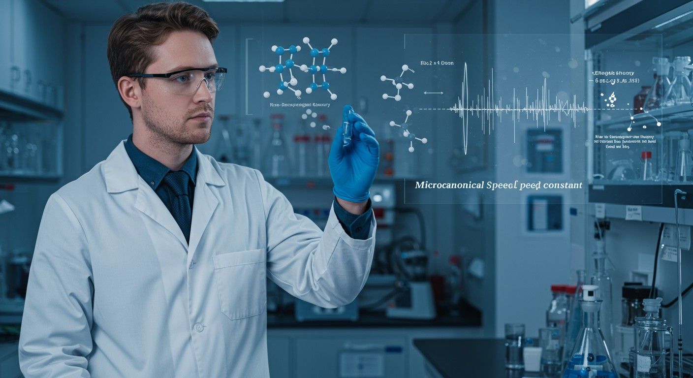 A mikrokanonikus sebességi állandó k(E) az energiafüggőség.