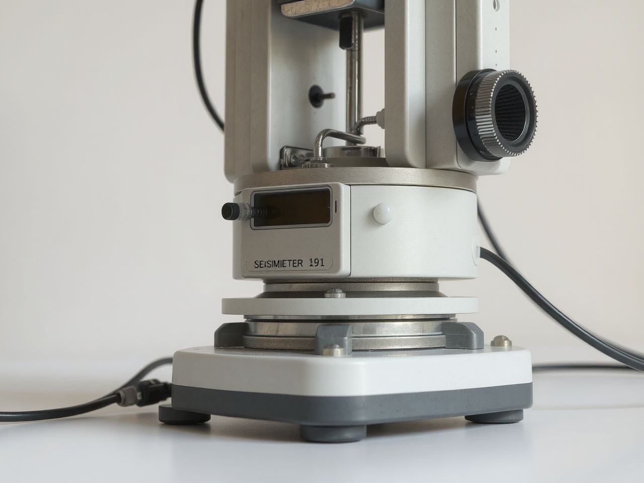 A modern szeizmométer érzékeny elektronikus szenzorokkal méri a földrengést.