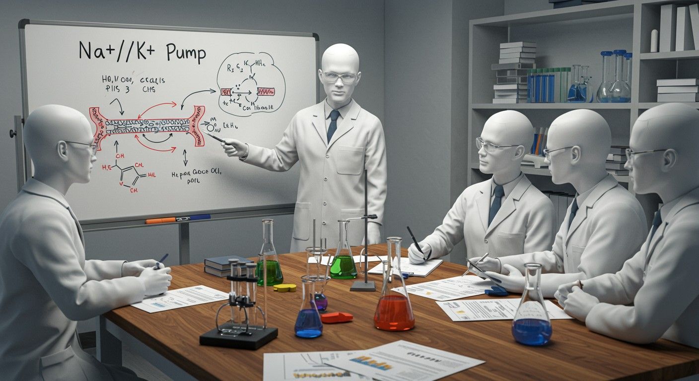 A pumpa szerepe kulcsfontosságú a sejtek ionháztartásában.