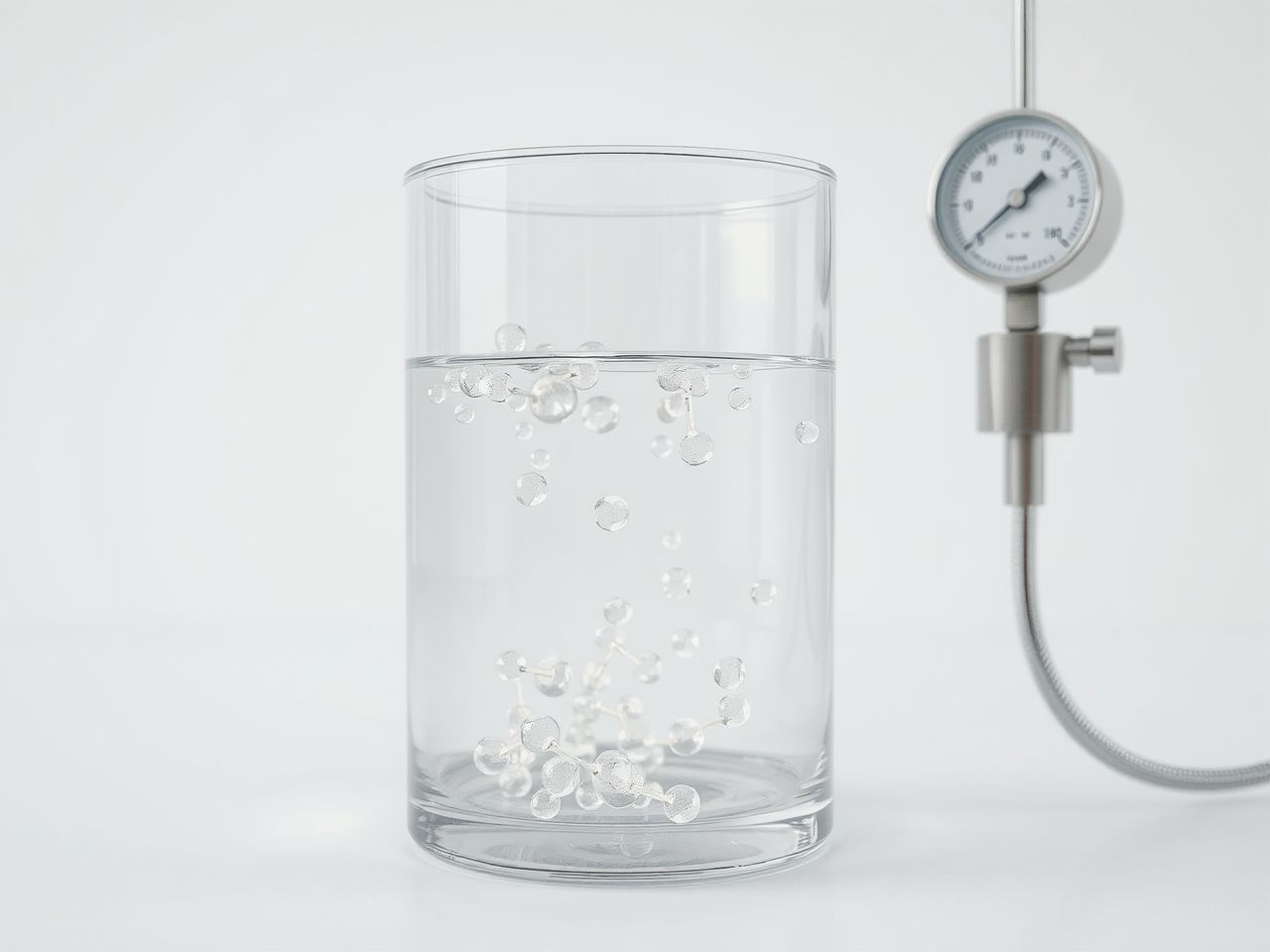 A nyomás a gáz részecskék ütközéseinek mérhető ereje.