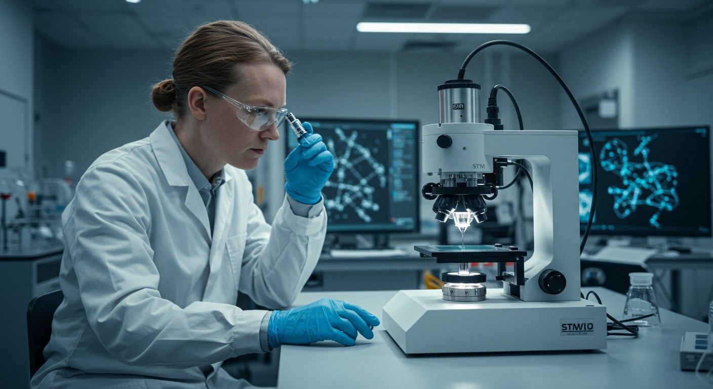 A pásztázó alagútmikroszkóp forradalmasította a nanotudományt.