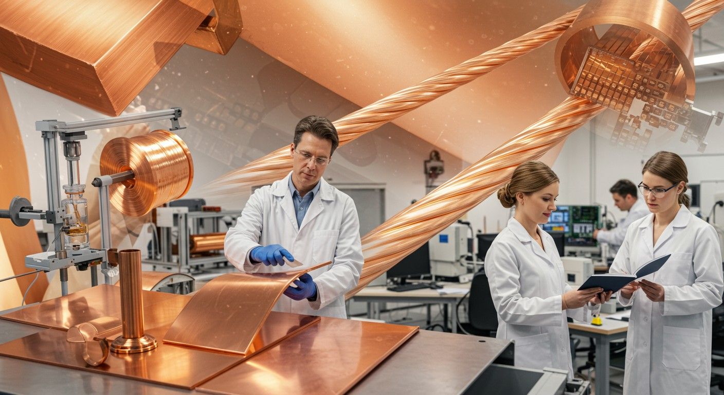 A rézcsoport fémjei kulcsszerepet játszanak elektronikai iparban.