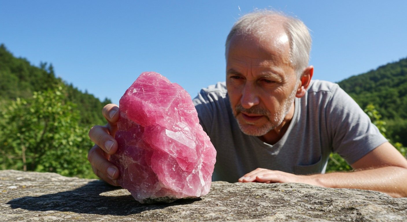 A rodokrozit rózsaszín színét a mangán adja.