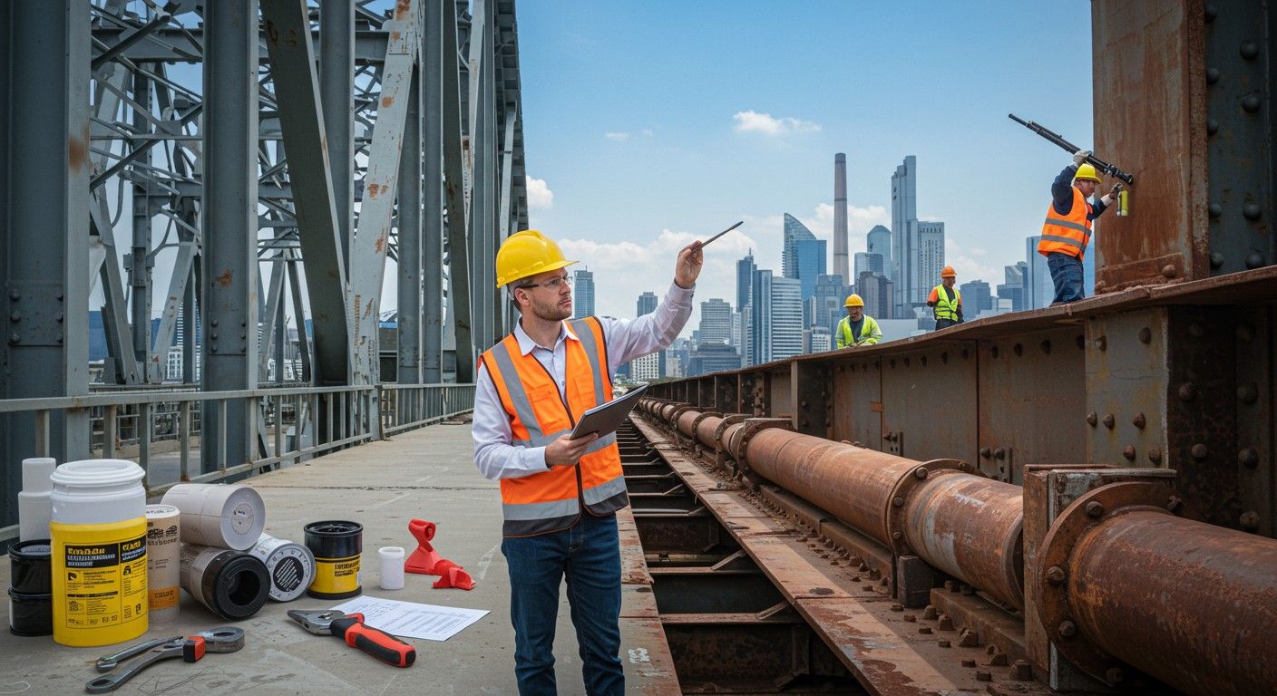 A rozsdásodás csökkenti az infrastruktúra élettartamát és költségeit.