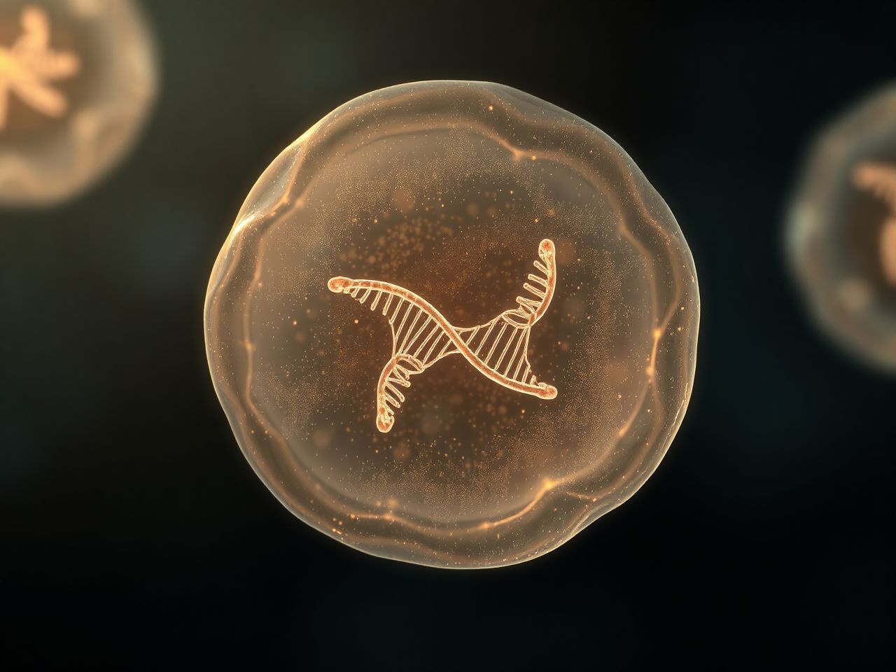 A génátírás a sejtmagban zajlik, DNS-ről mRNS-re.