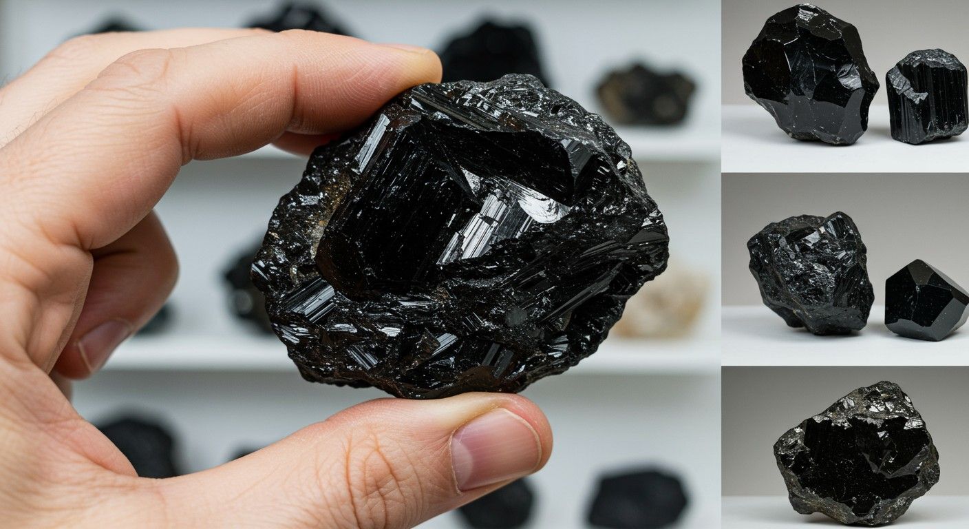 A sörl fényes, üvegszerű, éles kristályok formájában található.