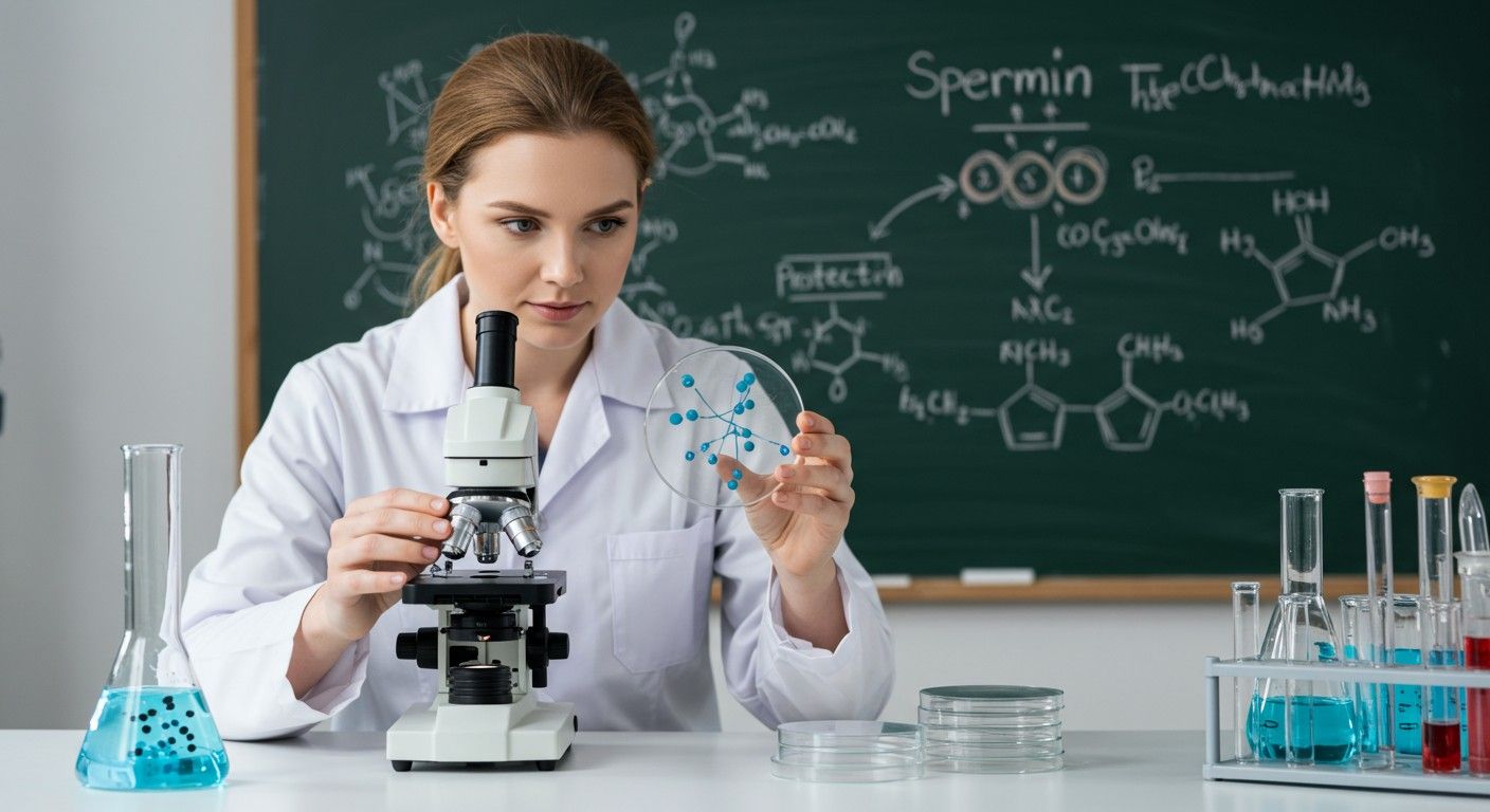 A spermin antioxidáns hatású, védi a sejteket a károsodástól.