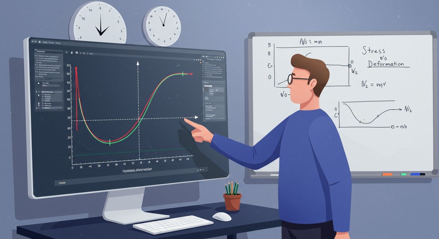 A hiszterézis hurok tanulmányozása a rugalmas qualquerjára utal.