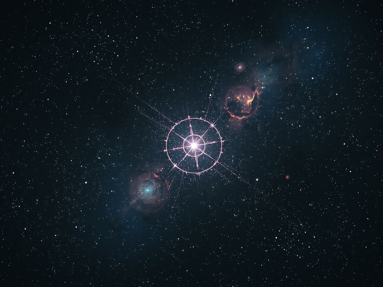 A Szárder a Tejútrendszer karjainak metszéspontjánál helyezkedik el.