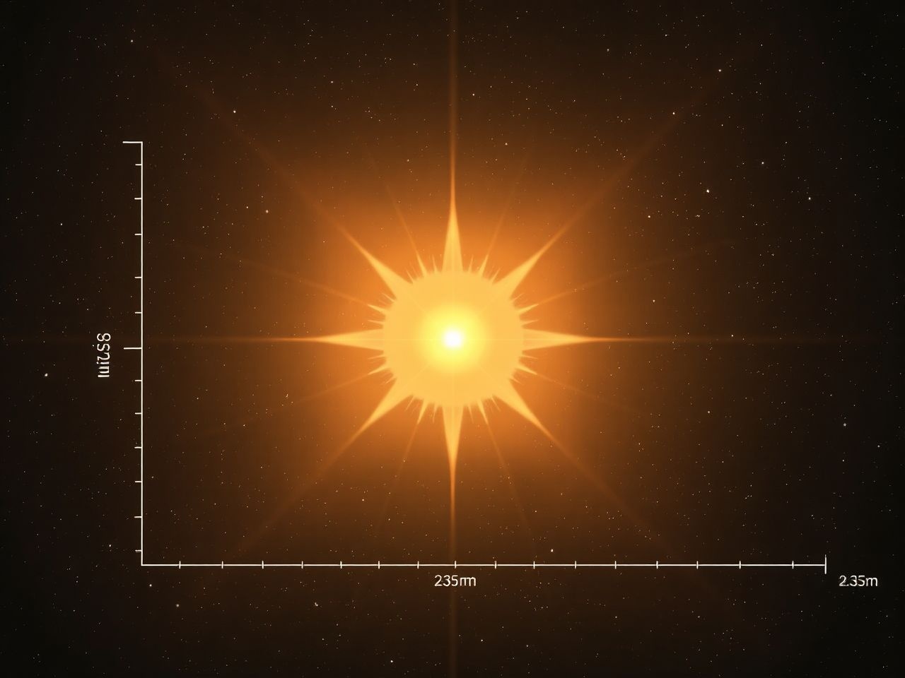 A Szárder fényessége több mint 22 000-szer nagyobb a Napénál.