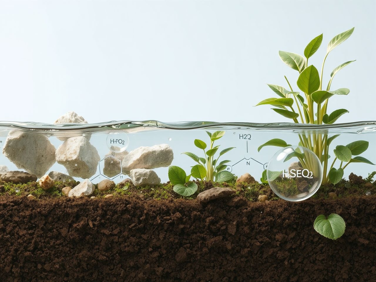 A szelén körforgása szelénessav révén szabályozza a talaj tápanyagait.