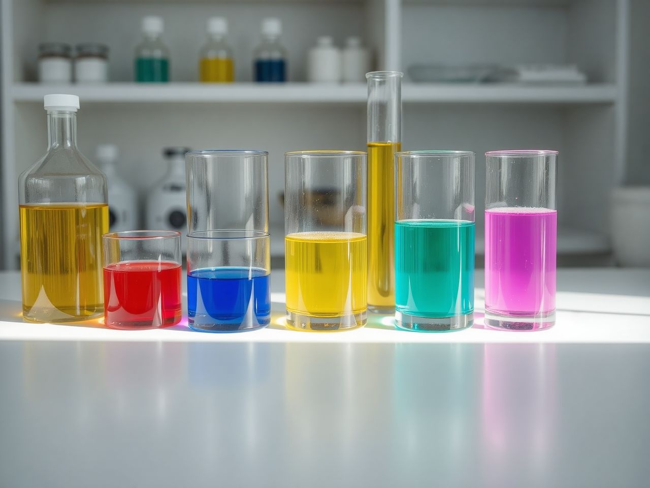 A színkémia alapja a molekulák fényelnyelése és emissziója.