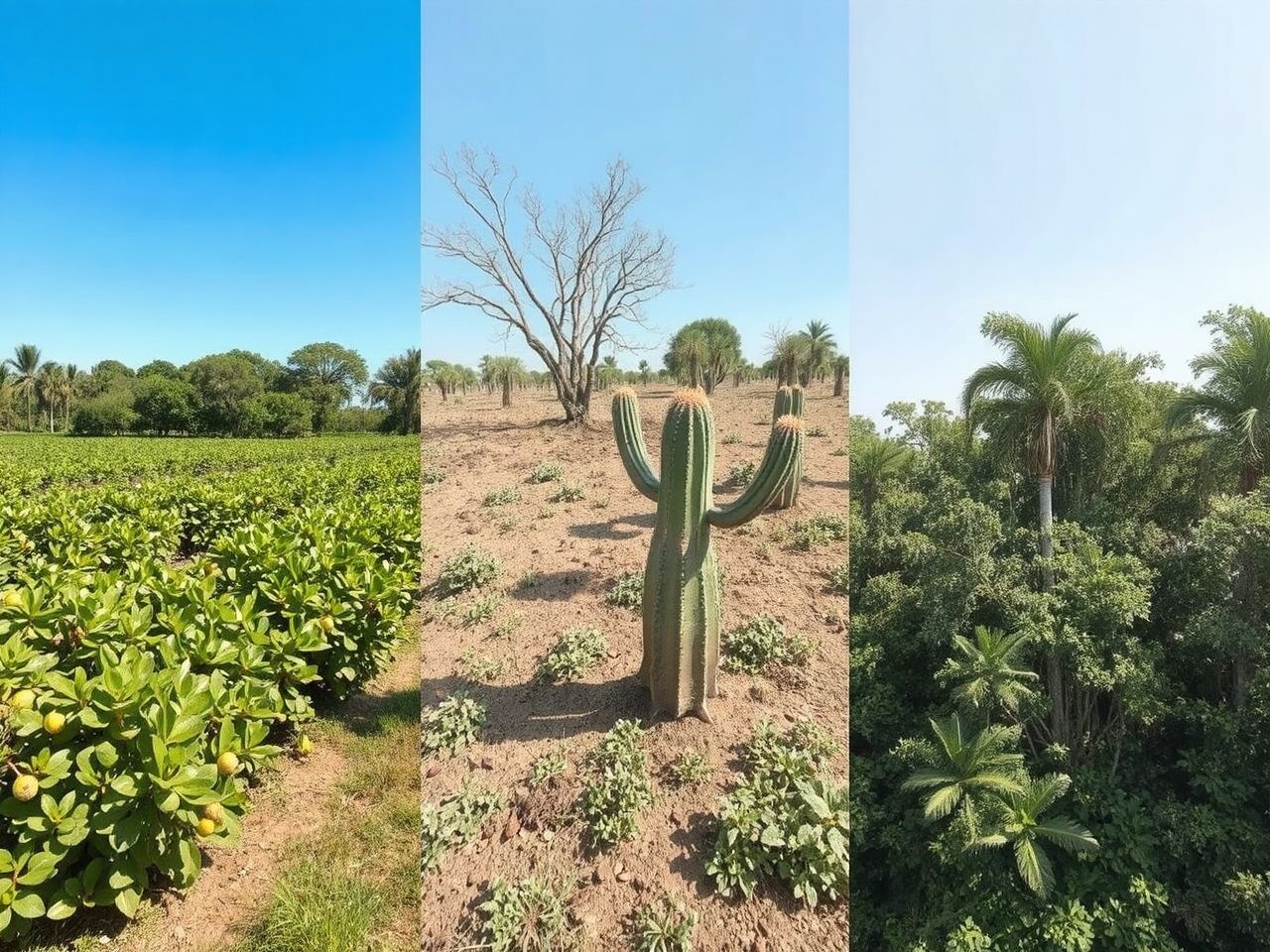 A szubtrópusi éghajlat változatos csapadékeloszlást mutat.