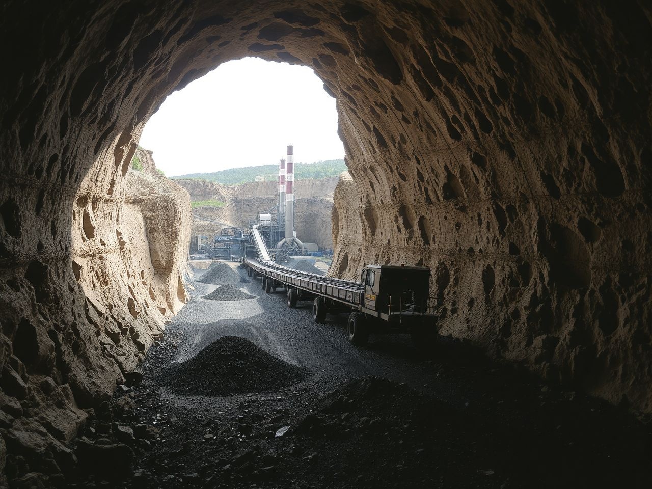 A szurokszén bányászata során különleges technológiákat alkalmaznak a biztonságért.