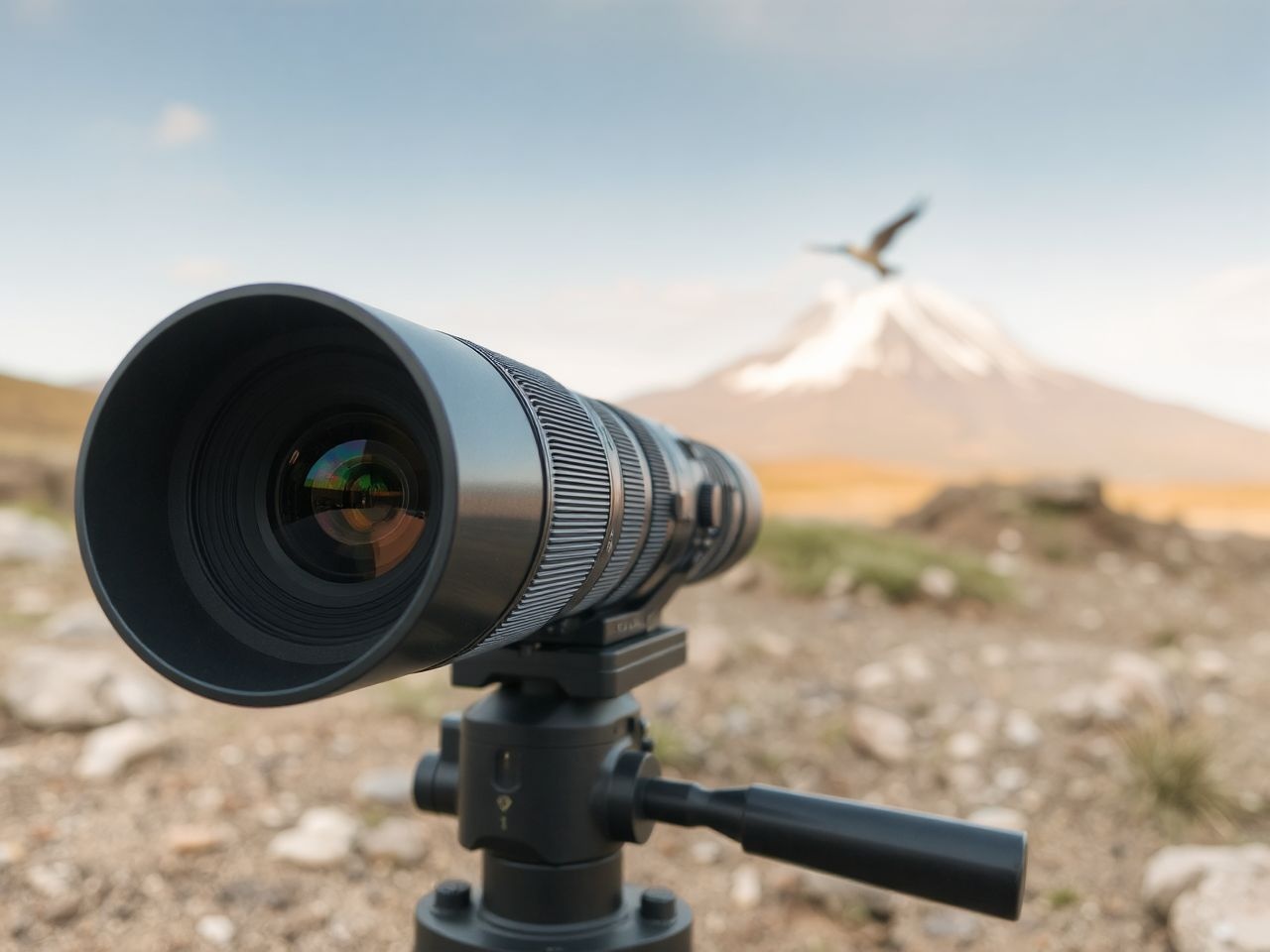 A teleobjektív távoli témákat közel hoz nagy részletességgel.