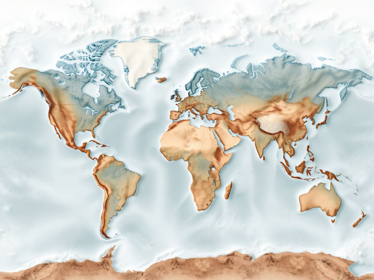 A telítési hiány globálisan változik, legnagyobb trópusi területeken.