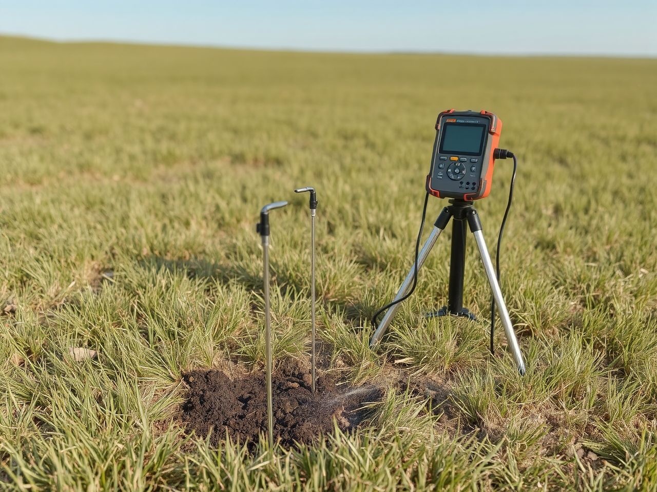 A tellurikus áramokat speciális geofizikai műszerekkel mérik pontosan.