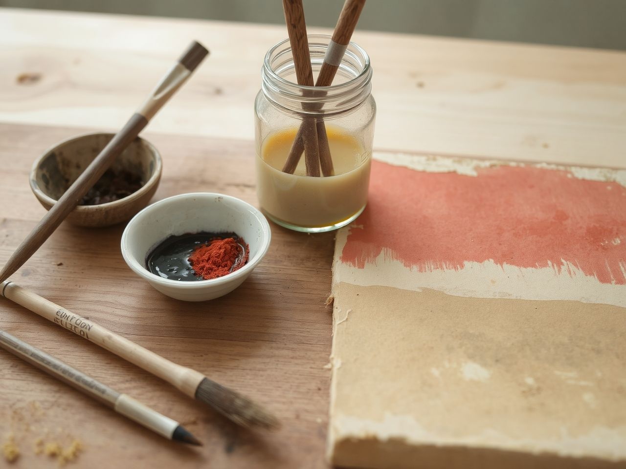 A temperafestmények restaurálása speciális természetes kötőanyagokat igényel.