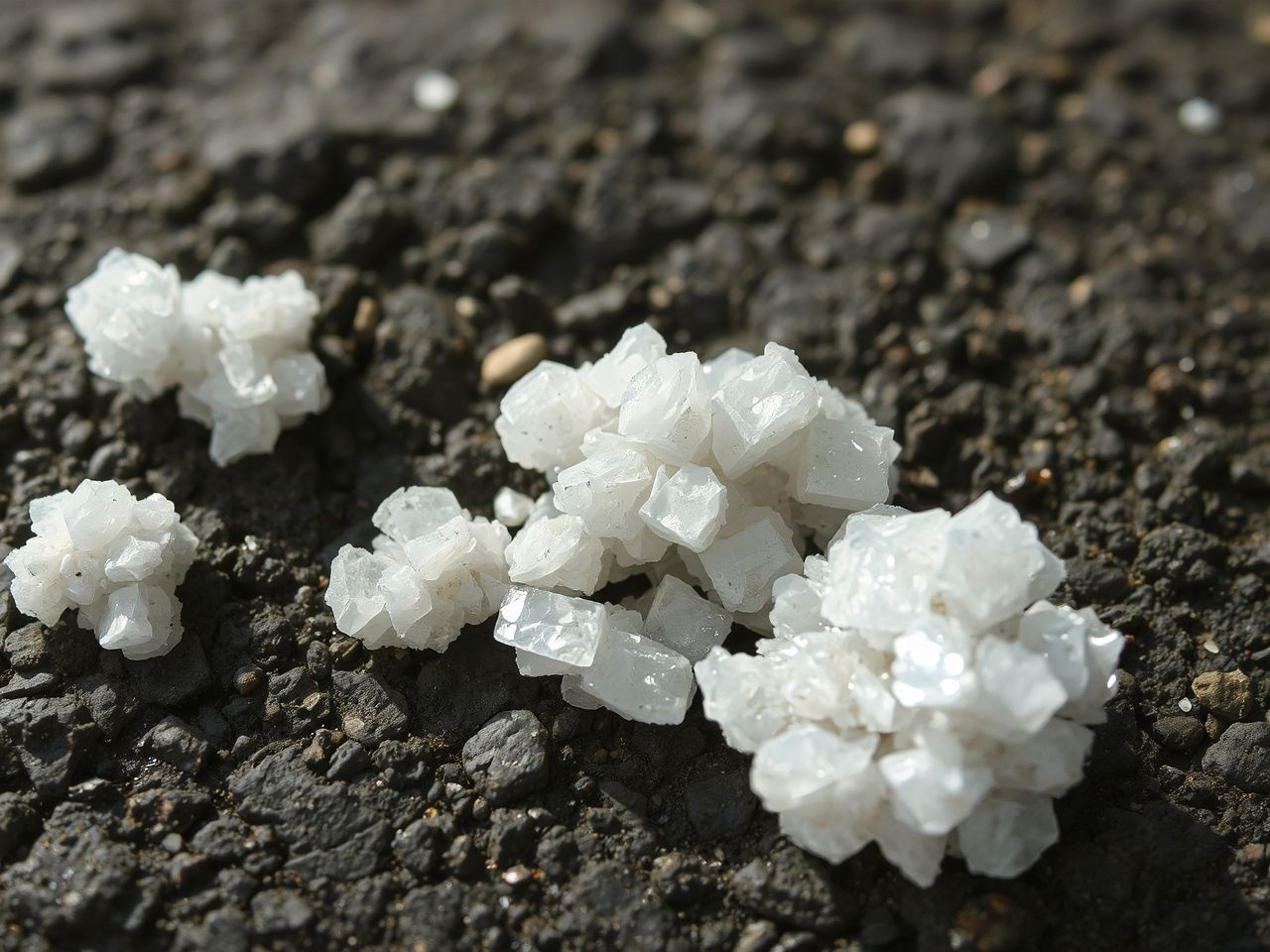 A thénardit kristályai jellegzetes sárgás árnyalatúak és törékenyek.