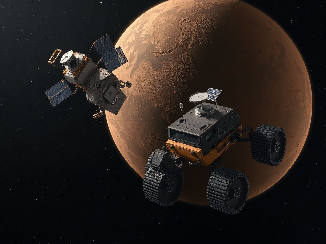 A Tianwen-1 célja a Mars felszínének részletes feltérképezése.