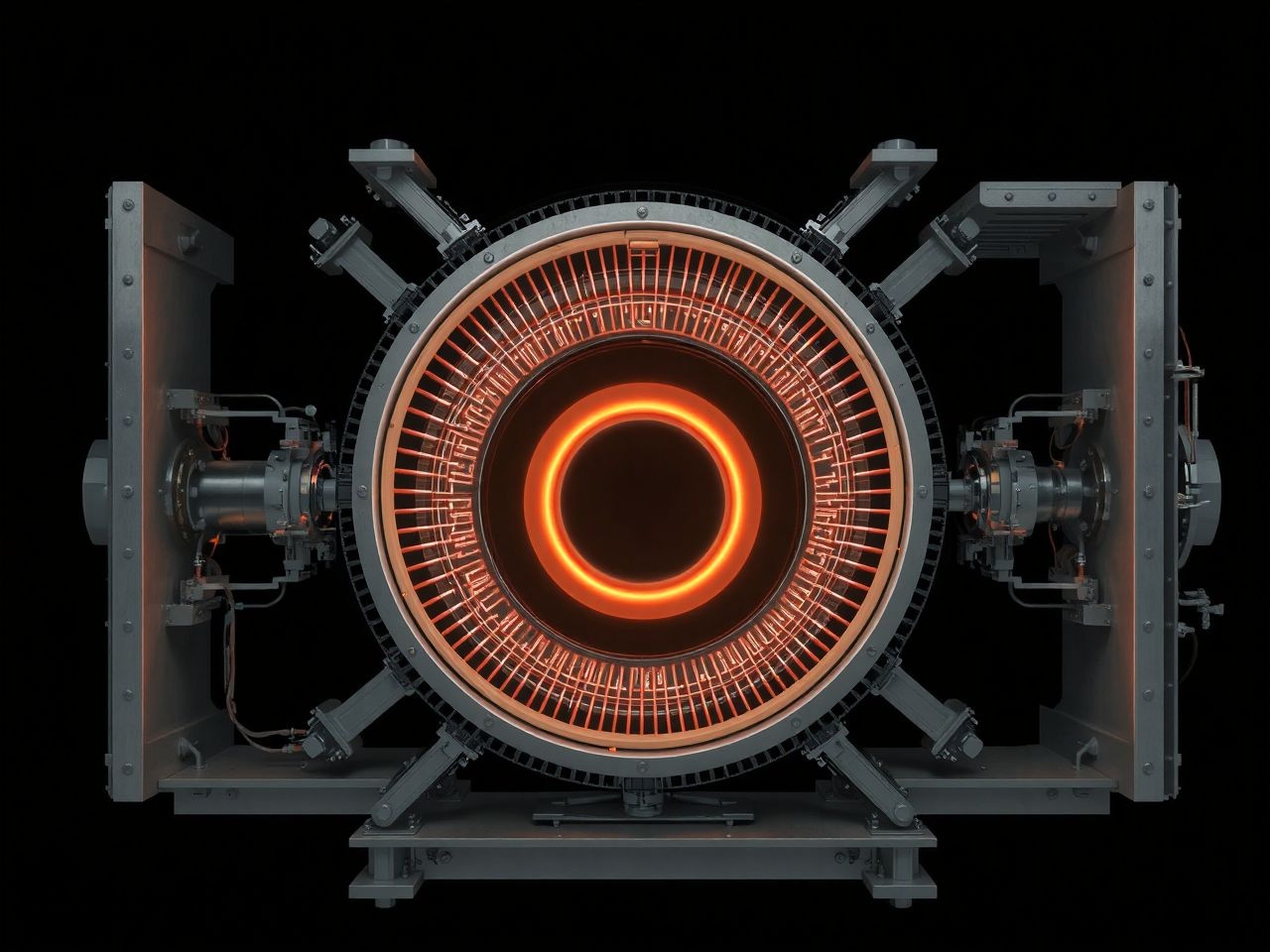 A tokamak fő része a mágneses térrel körülvett plazma.