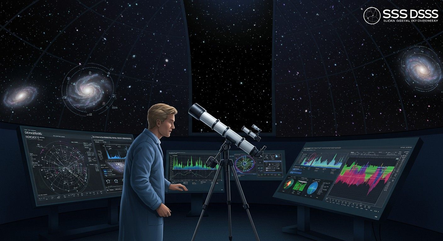 Az SDSS felfedezte a sötét energia hatását a világegyetemre.